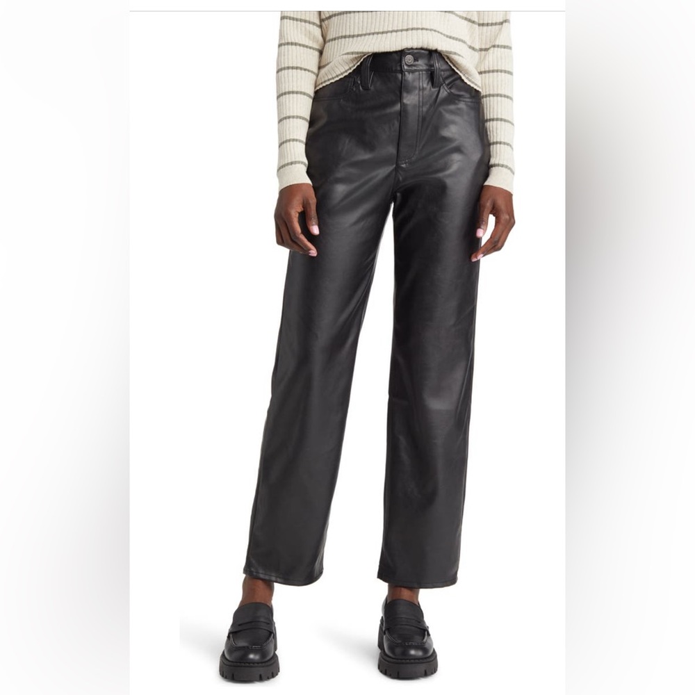 Madewell - Perfect High Waist Faux Leather Pant